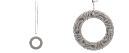 Mesh pendant - Silver Mesh pendant - Silver