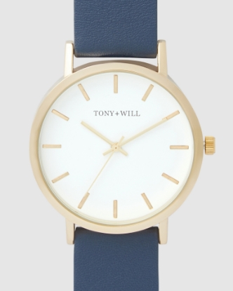 Show details for CLASSIC LEATHER Gold/ White / Navy Picture of CLASSIC LEATHER Gold/ White / Navy