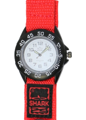 Show details for SHARK 5ATM Velcro Surf Watch Red Picture of SHARK 5ATM Velcro Surf Watch Red