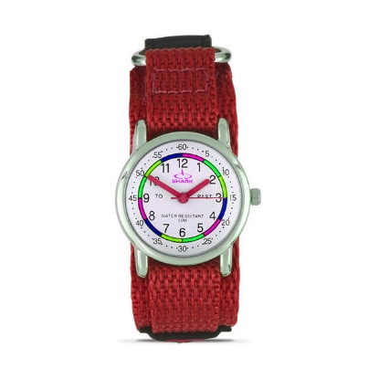 Show details for SHARK Kids Time Teacher Velcro 110 Red Picture of SHARK Kids Time Teacher Velcro 110 Red