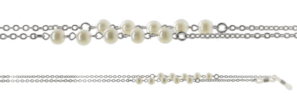 Picture of Silver and pearl chain