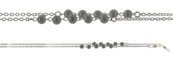 Picture of Silver and grey pearl chain