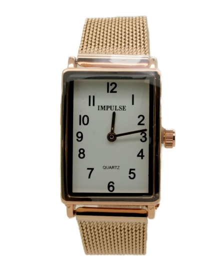 Picture of Impulse Rectangle - Rose Gold Mesh
