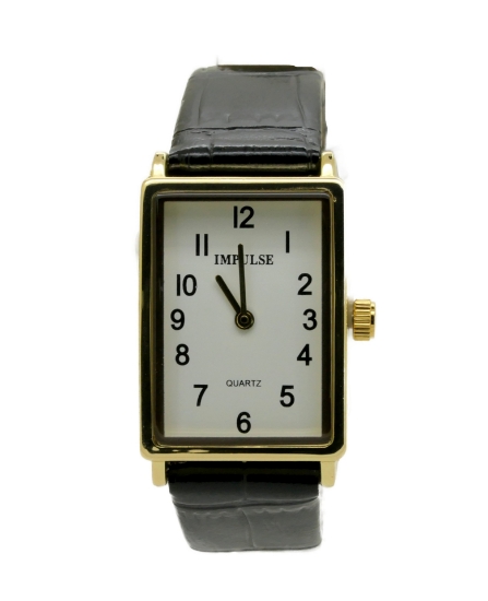 Picture of Impulse Rectangle - Gold Black Strap